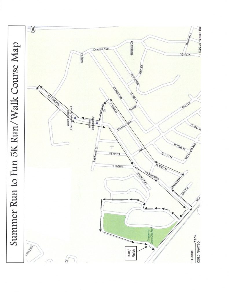 Summer Run to Fun City Park Map