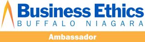 Business Ethics Buffalo Niagara Ambassador Logo blue & yellow