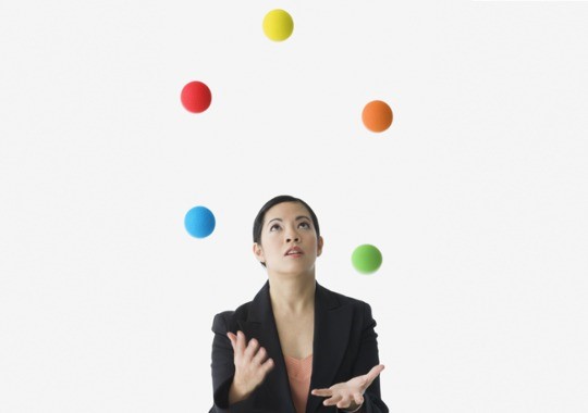 Owning a business is a juggling act