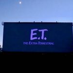 ET on screen at drive-in