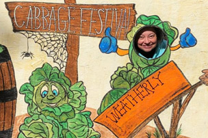 Weatherly Cabbage Festival sign