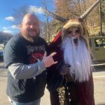 Man and Krampus character