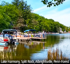 Discover Lake Harmony, Split Rock, Albrightsville, Penn Forest
