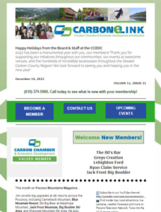 Carbon eLink Newsletter