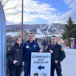 Community day check in with first responders