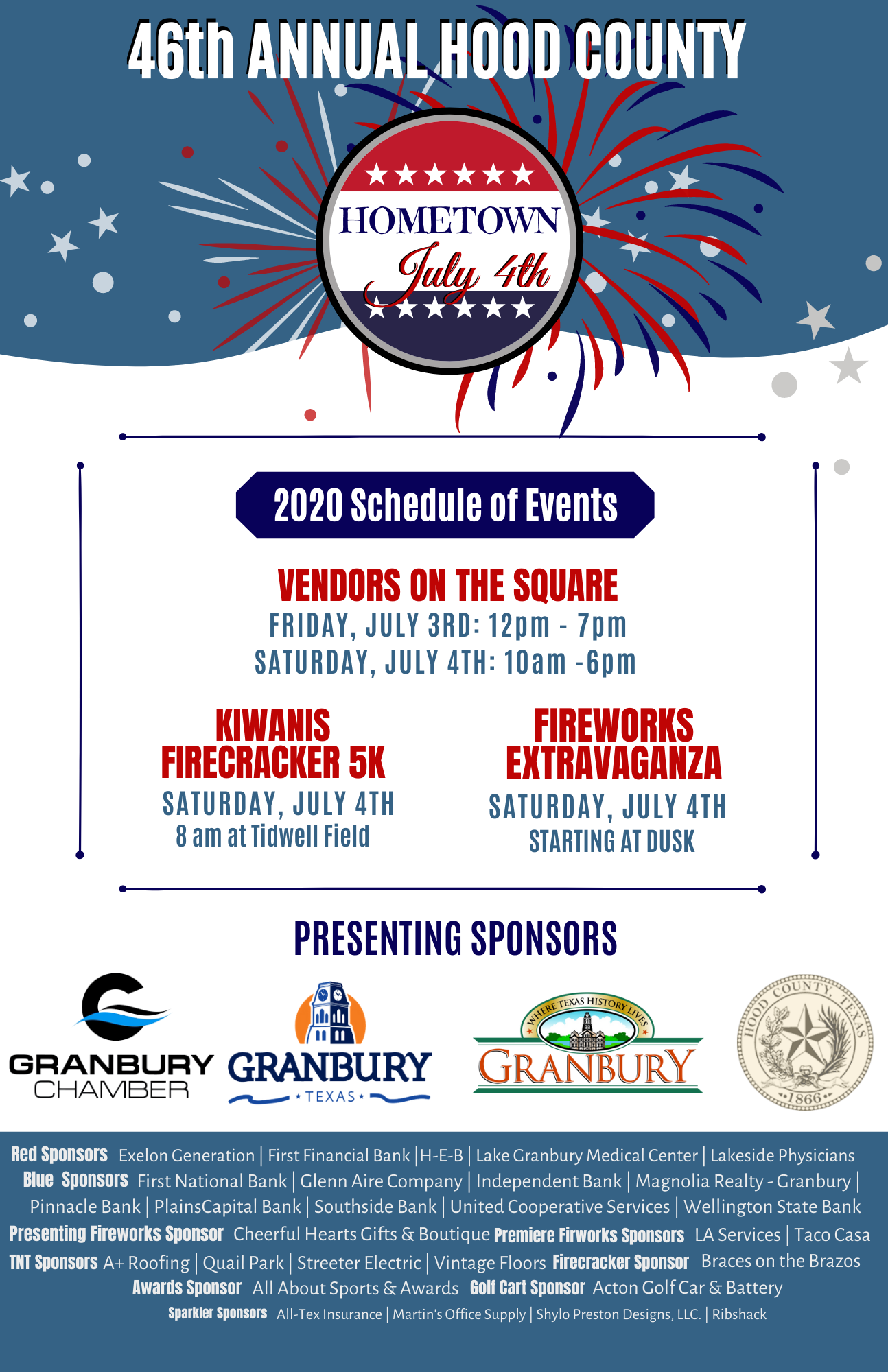 granbury tx halloween festivals 2020 July 4th Celebration Granbury Chamber Of Commerce granbury tx halloween festivals 2020