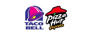a taco bell and pizza hut