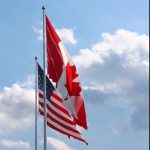 Canada US Flags