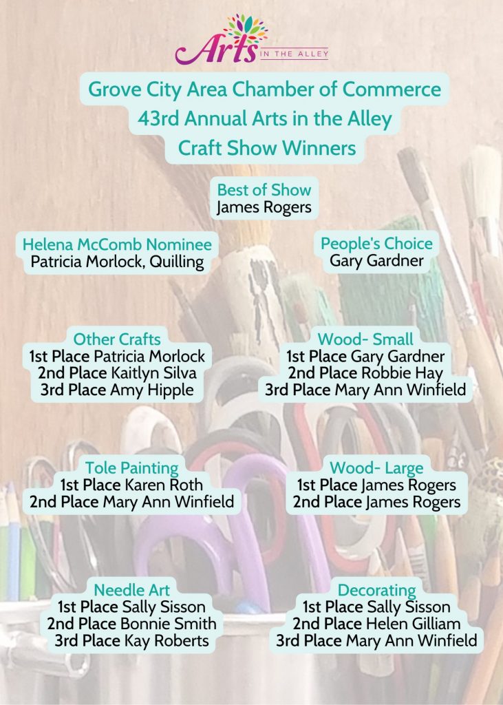 GROVE CITY AREA CHAMBER OF COMMERCE 43RD ANNUAL ARTS IN THE ALLEY QUILT SHOW Winner (24)