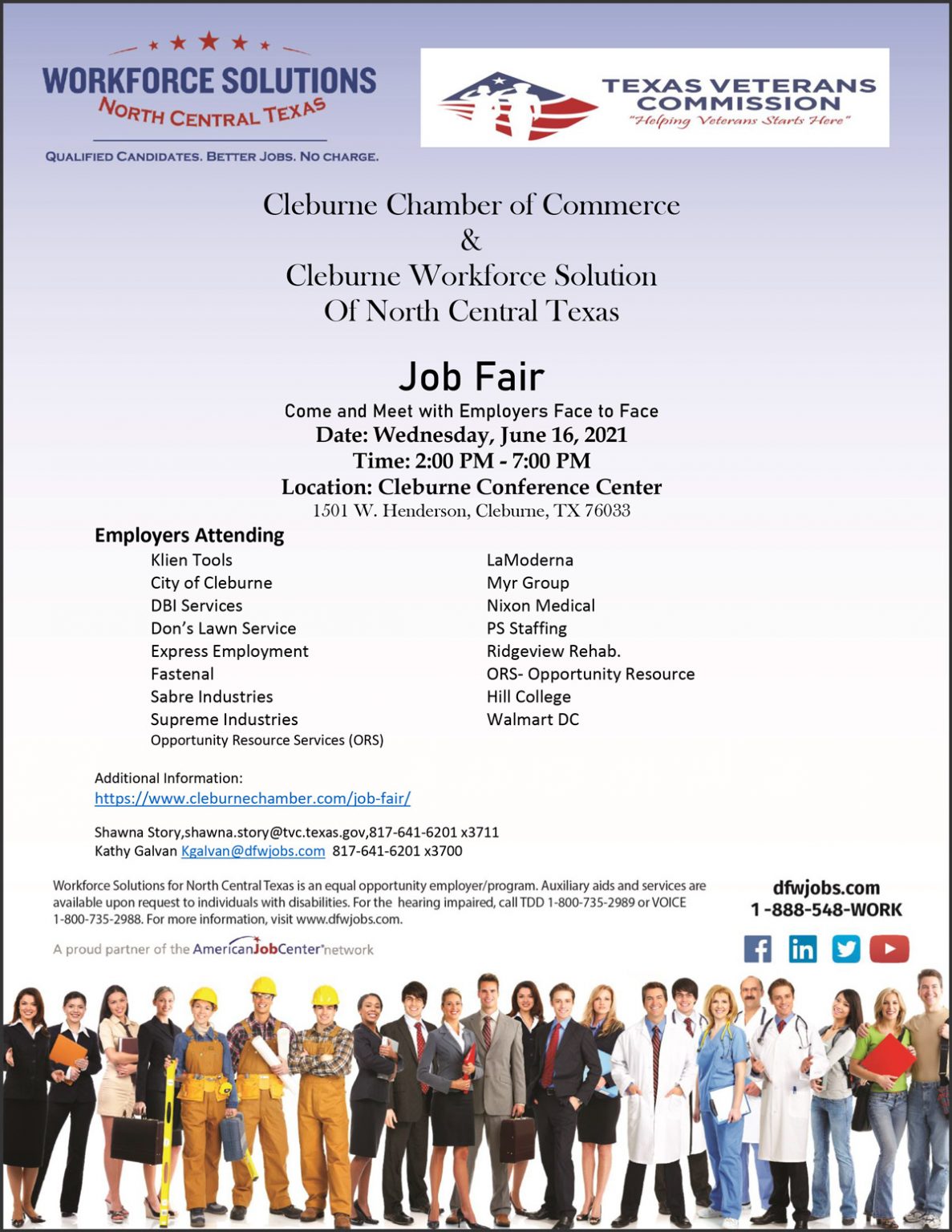 Job Fair Cleburne Chamber of Commerce
