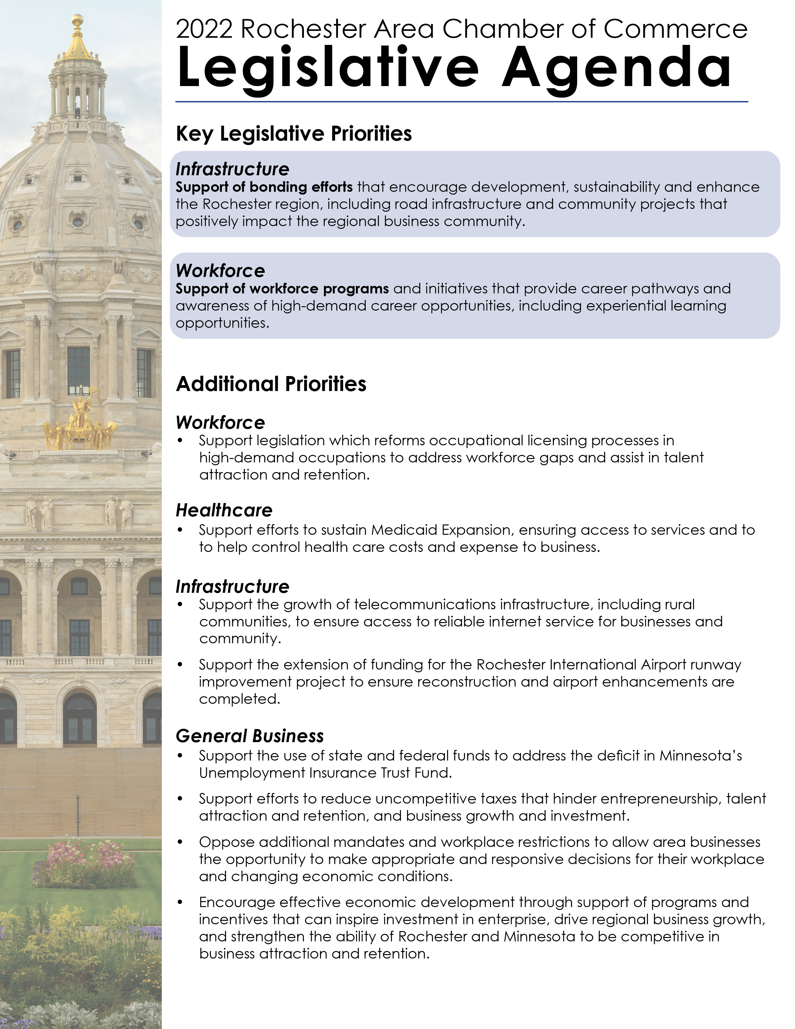 2022 Legislative Agenda