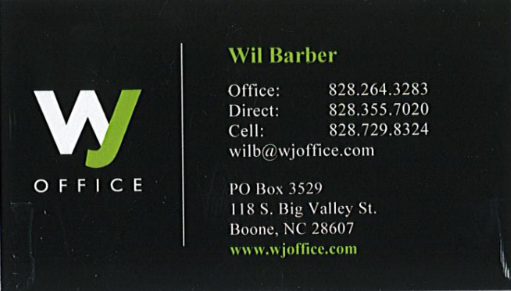 Wil Barber Card