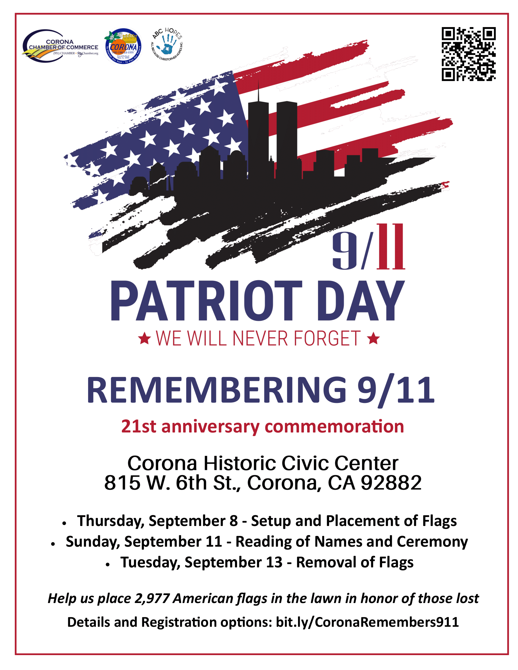 2022 911 Commemoration flyer r2022 0807-1