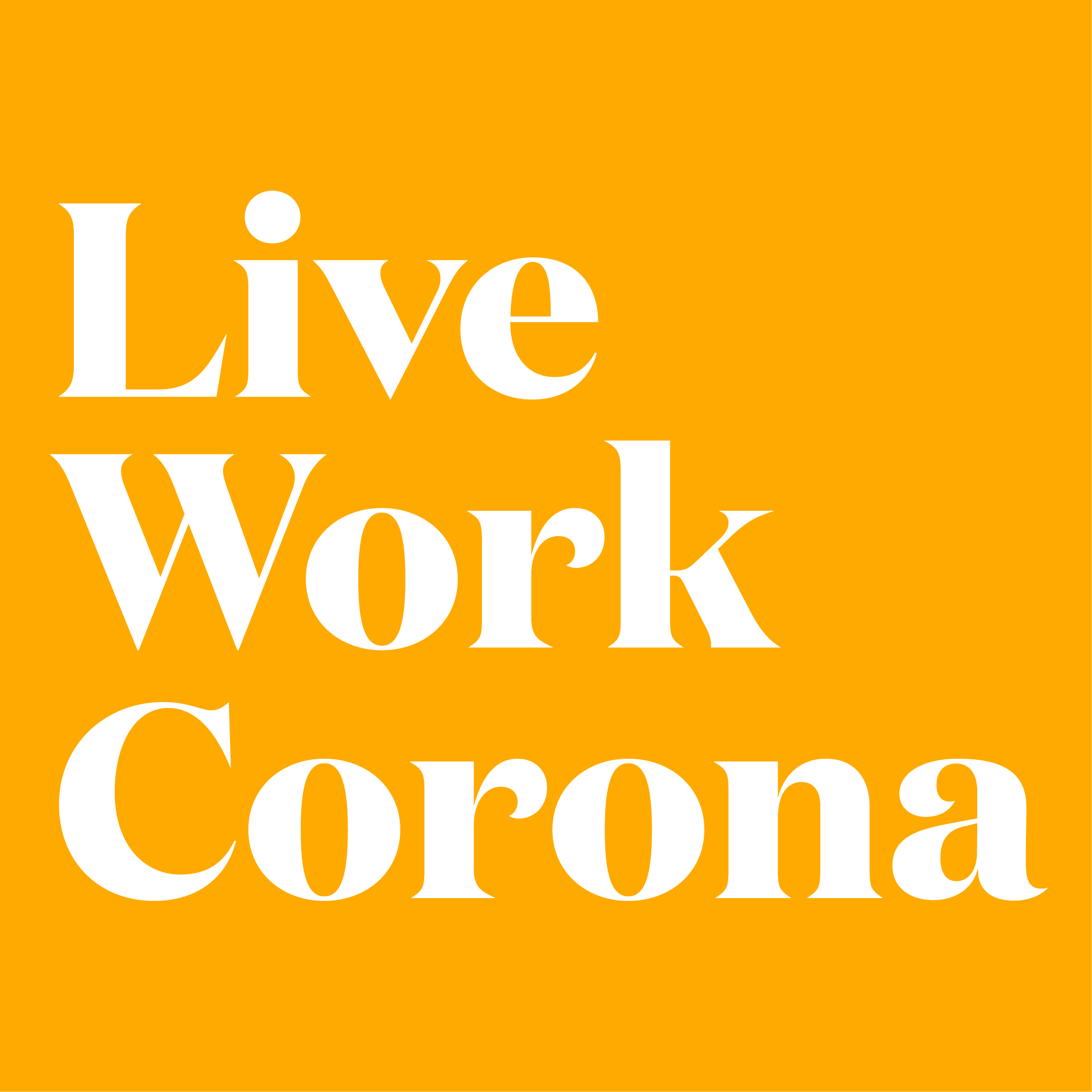Live Work Corona Logo - Opportunity Yellow