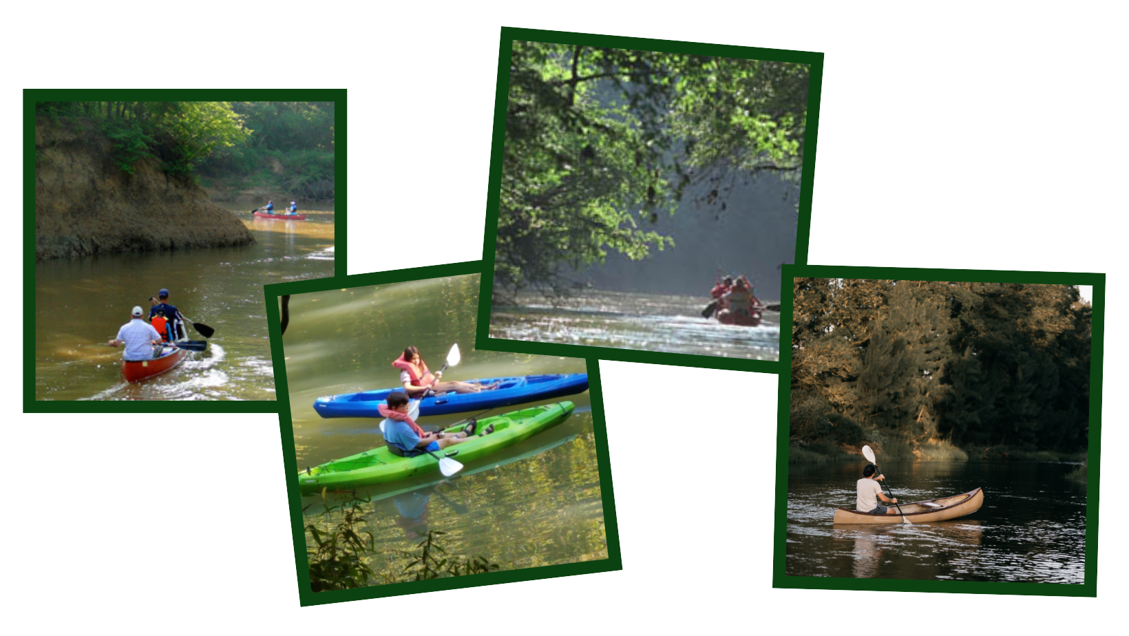 Kayak and Canoe on the Neches River
