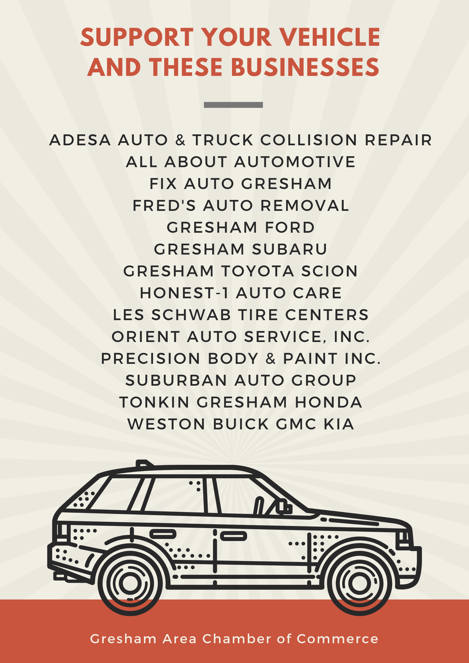Support your vehicle Support your vehicle