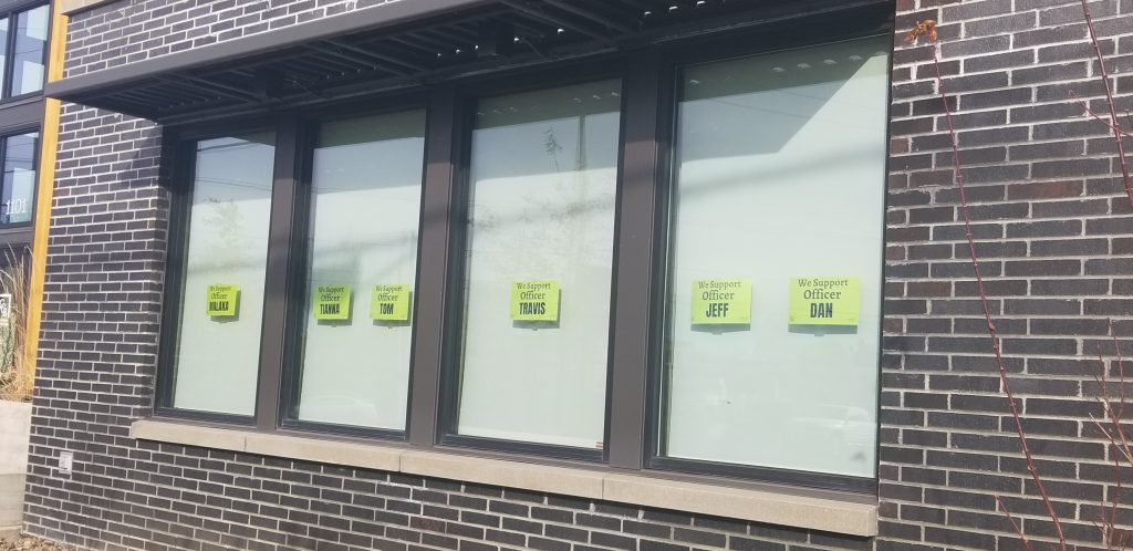 clackamas bank signs on windows