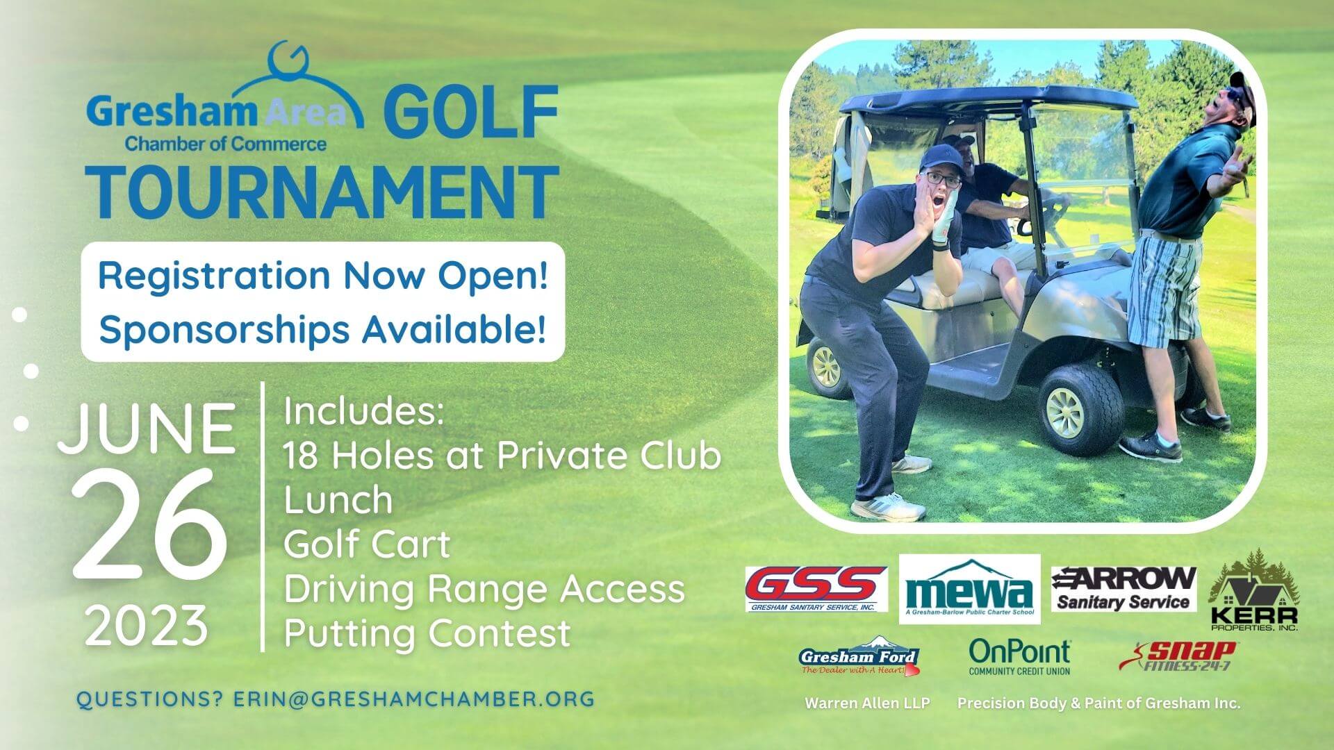 Gresham Area Chamber Golf Tournament 2023