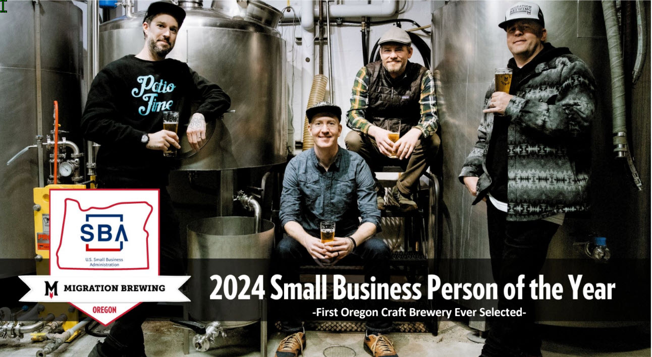 2024 Small Business Person of the Year Migration Brewing