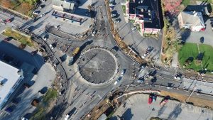 Aerial view of Glenmont Roundabout
