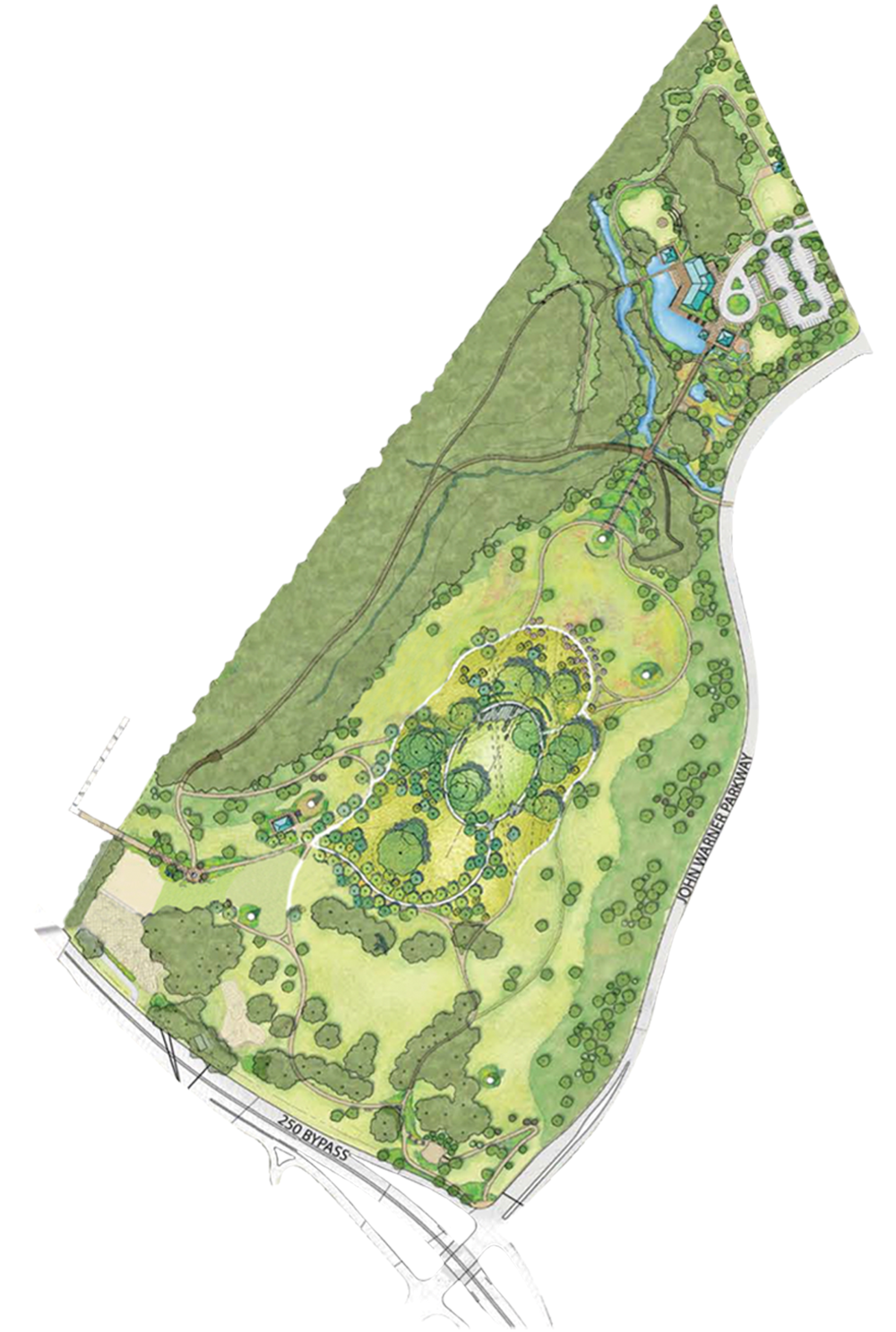 McIntire Park schematic plan