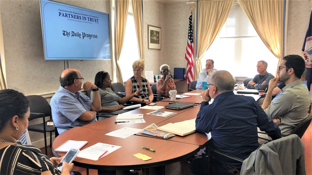 Public Policy Committee discusses how to recruit a diverse steering committee, October 2019