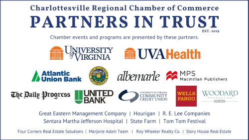 Chamber events and programs are presented by our Partners in Trust.