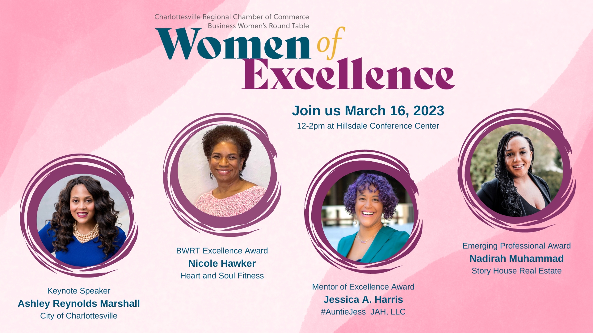 Join us March 16 for the BWRT Women of Excellence Luncheon