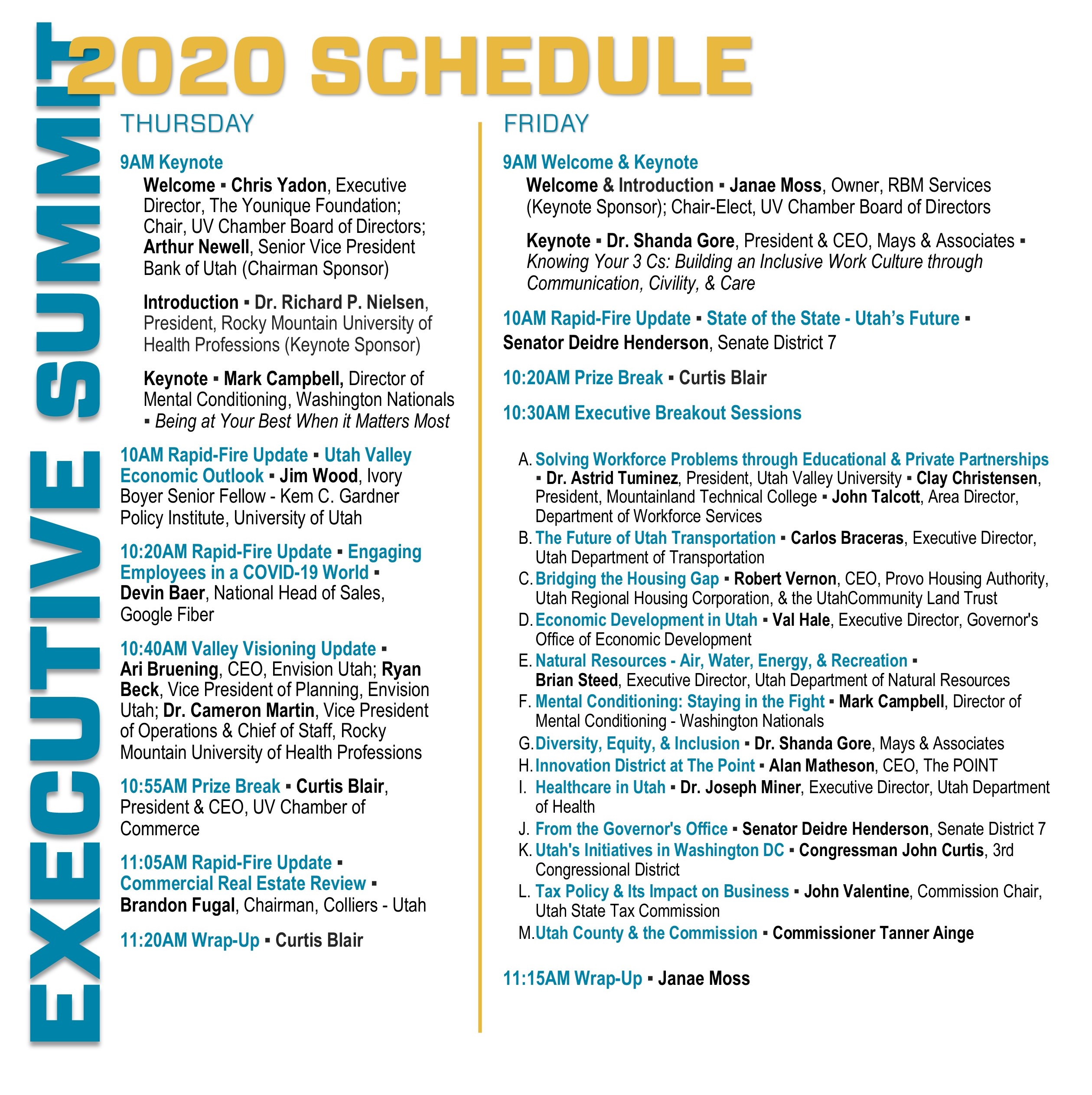 Executive Summit - Event Program Executive Summit - Event Program