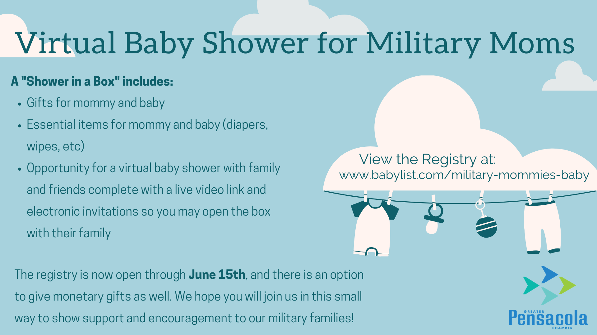 Virtual Baby Shower for Military Moms