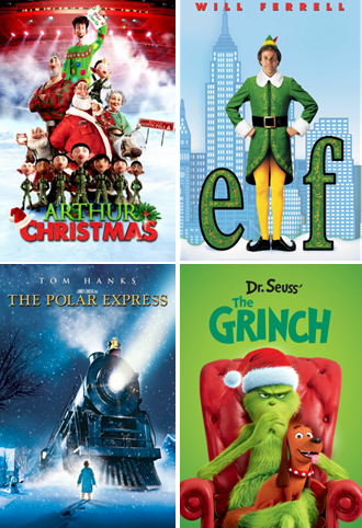 Holiday Movies Collage