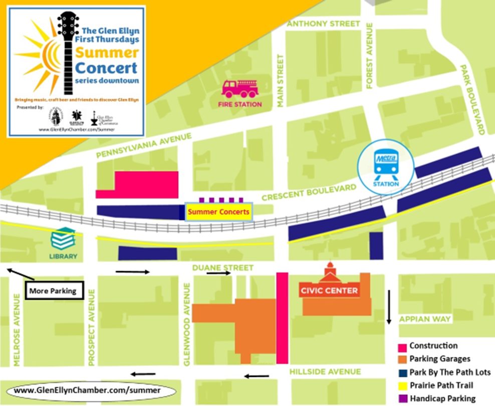 Summer Concert Series Parking Map