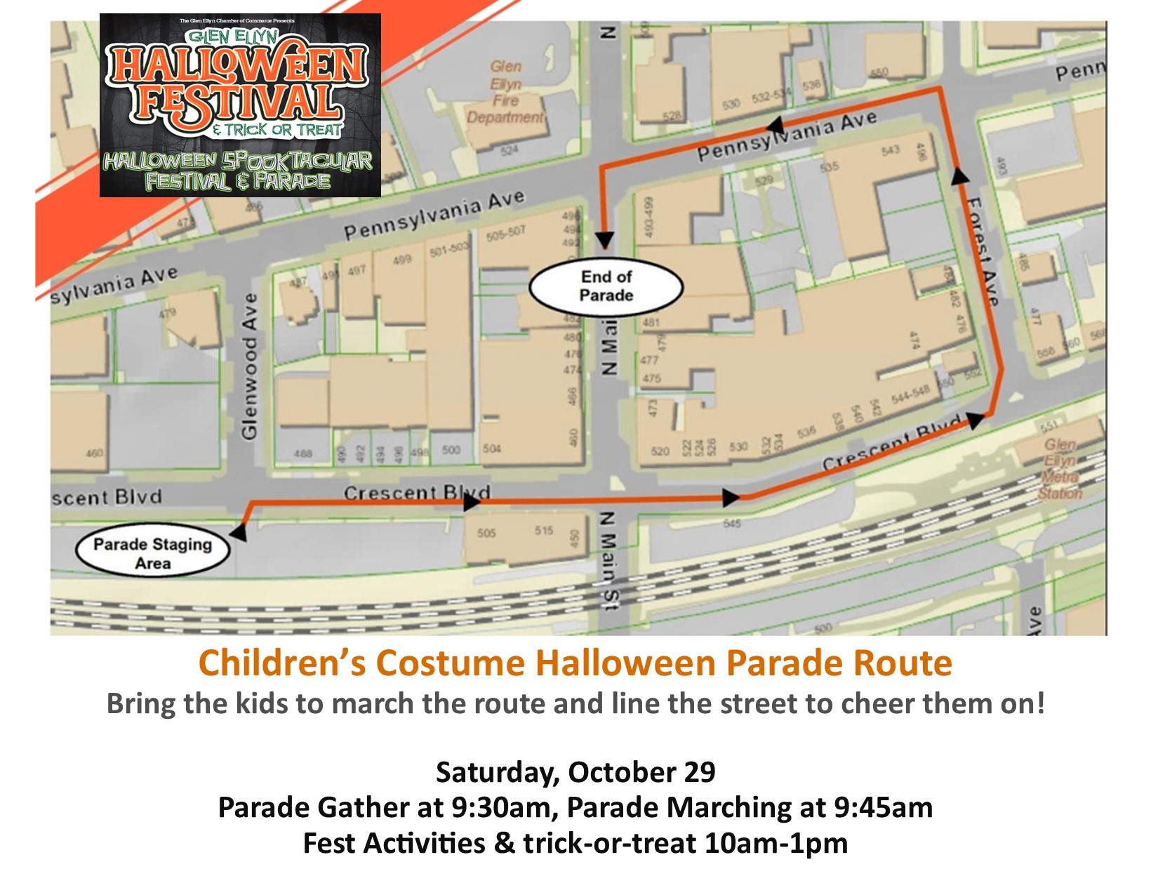 Parade route map 2022
