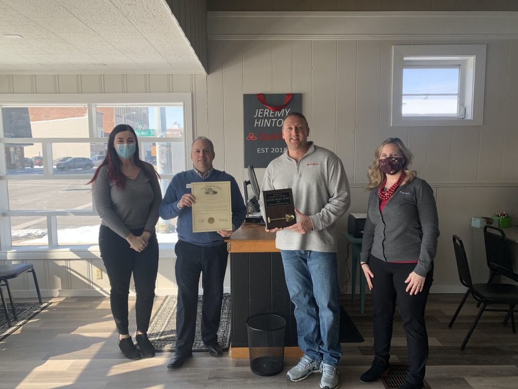 Jeremy Hinton State Farm: Golden Shovel Award