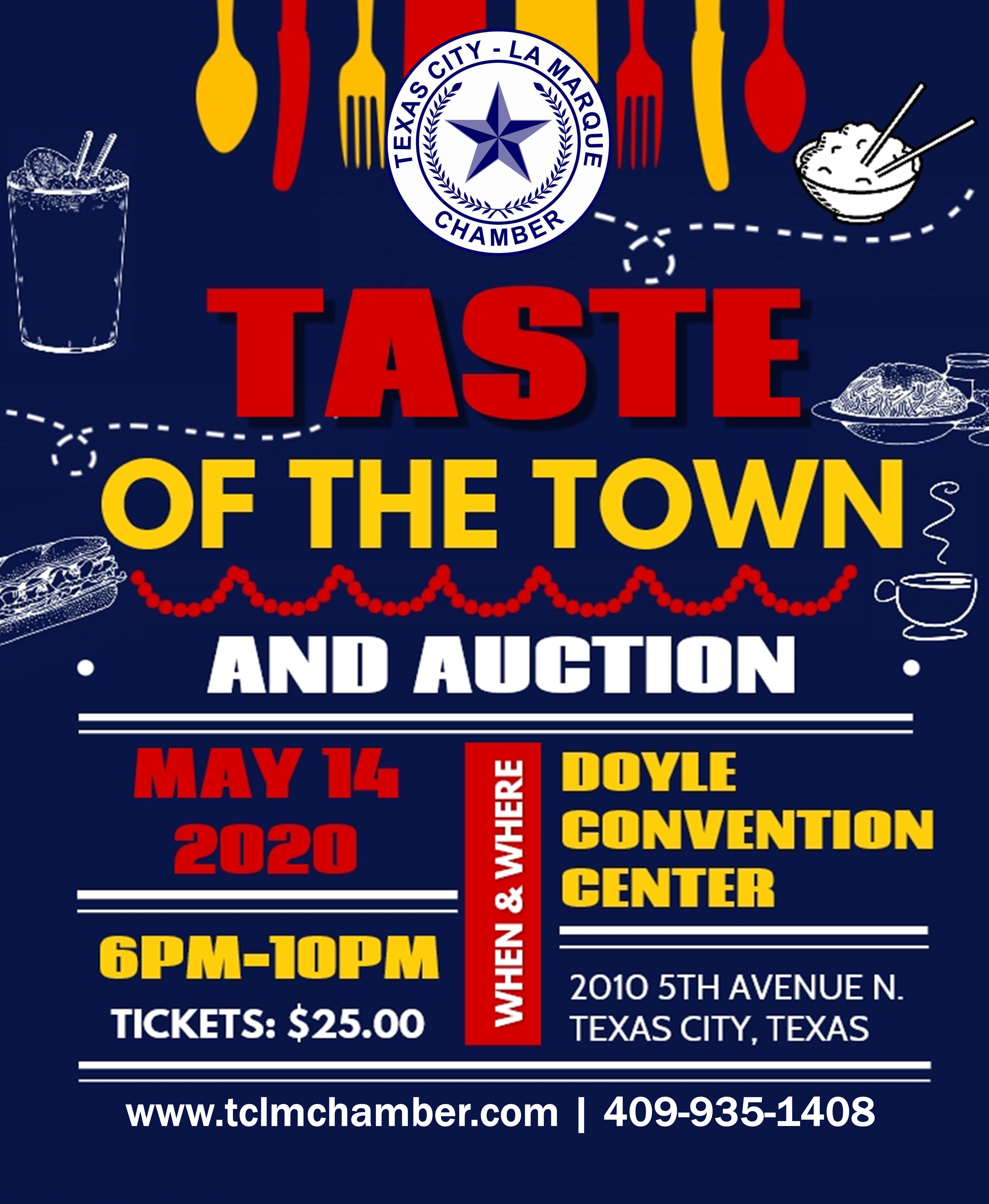 Taste of the Town 23 x 28 Poster 2020 Taste of the Town 23 x 28 Poster 2020