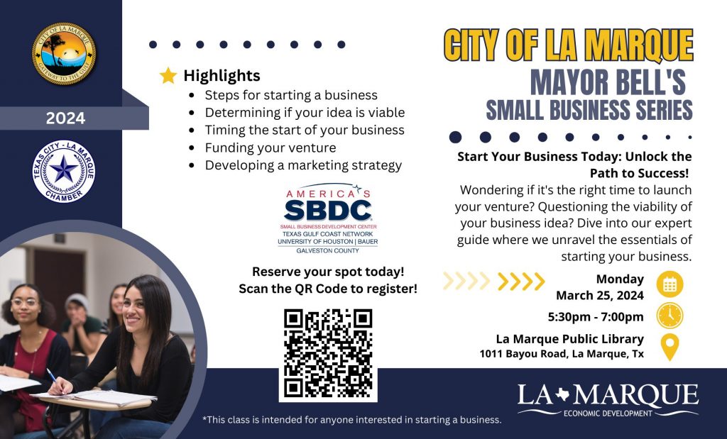City of La Marque Mayor Bells Small Business Series