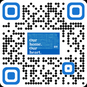 QR Survey QR Code link to Chamber Blue Survey