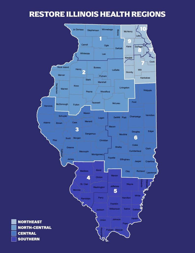 Restore Illinois Health Regions Restore Illinois Health Regions