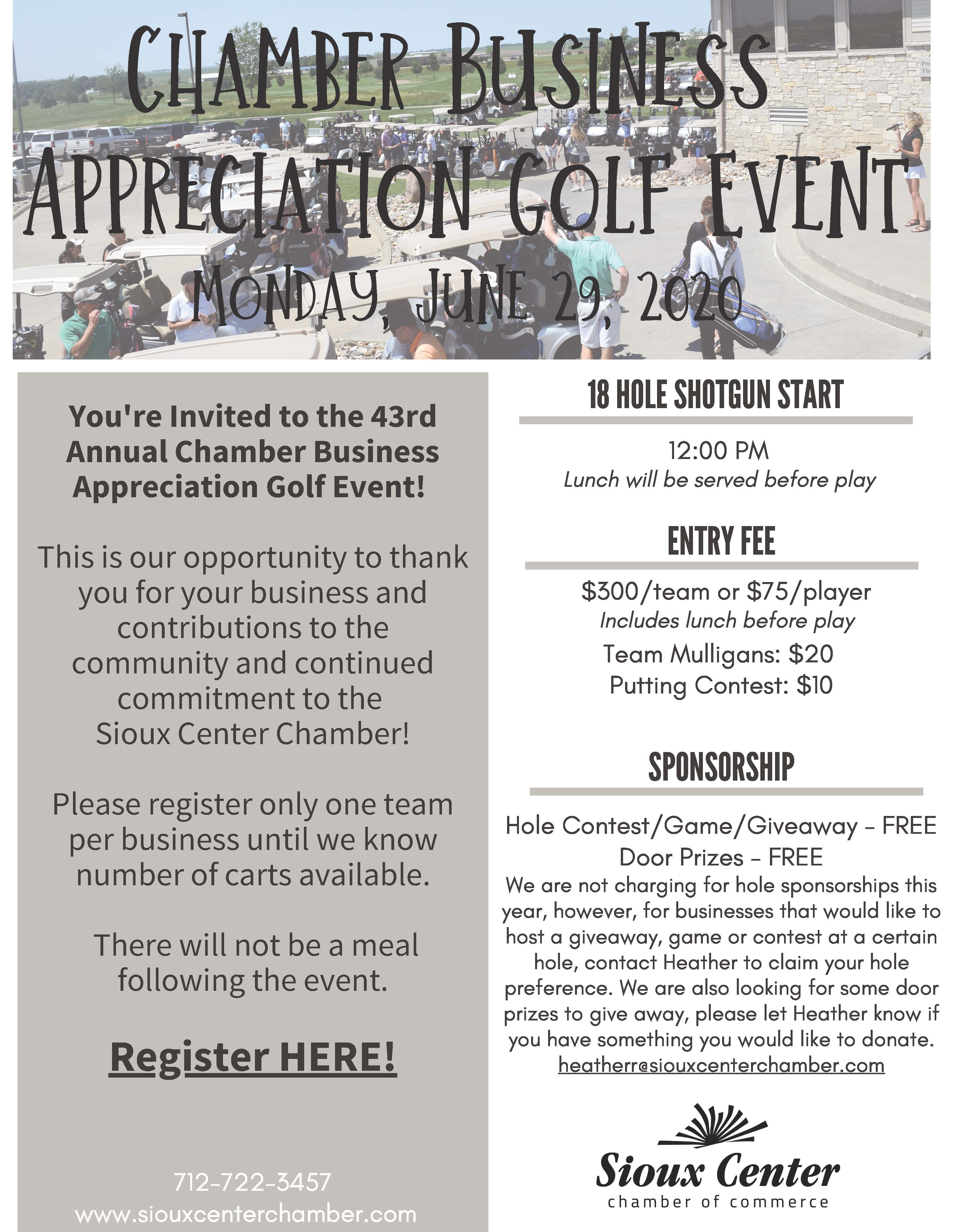 FINAL 2020 Golf Flyer FINAL 2020 Golf Flyer