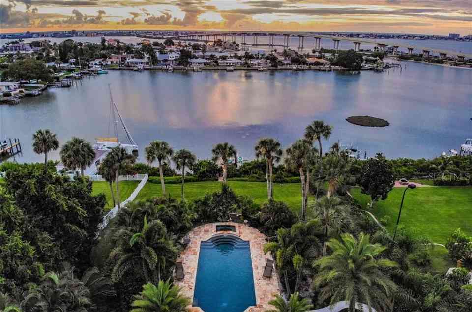 Waterway of Belleair Bluffs on Tampa Bay Beaches