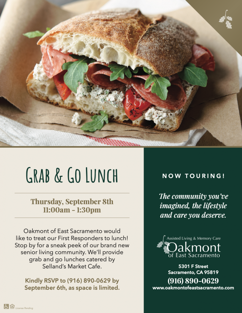 Grab & Go Lunch for First Responders East Sacramento Chamber of Commerce