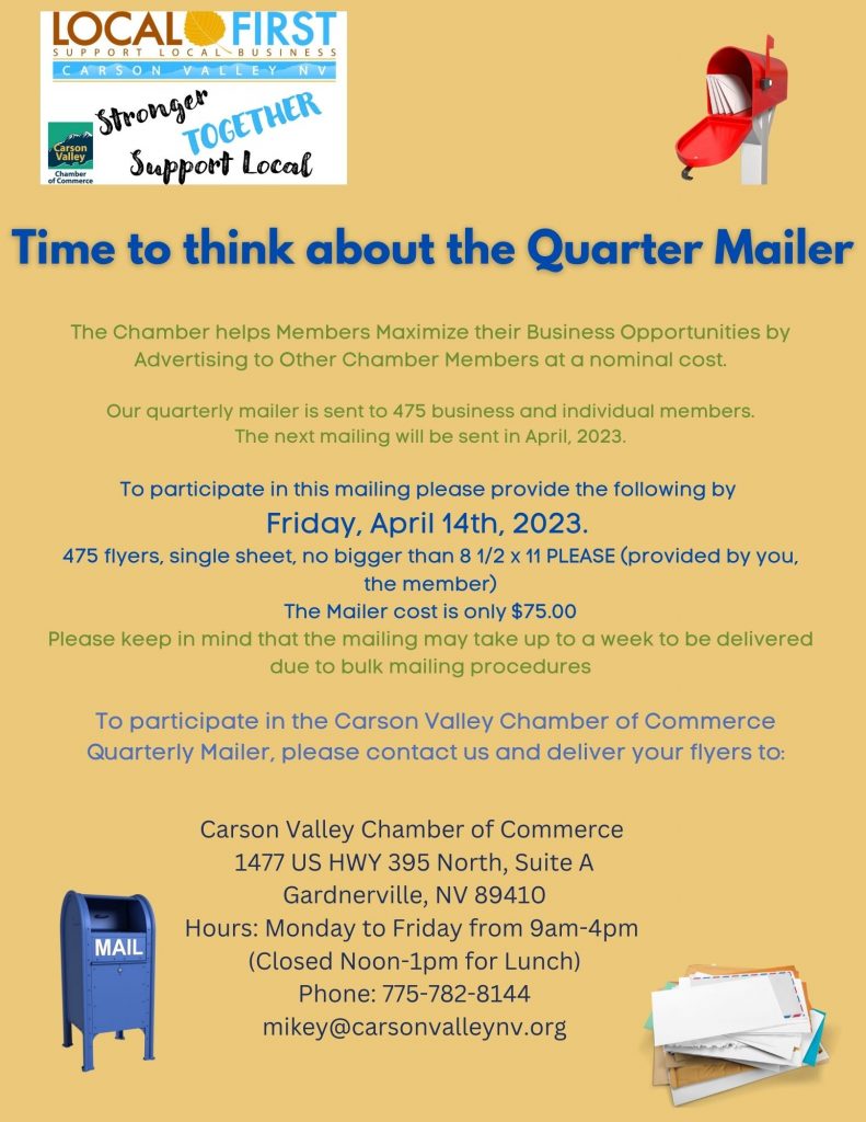 Time to think about the Quarter Mailer (3)