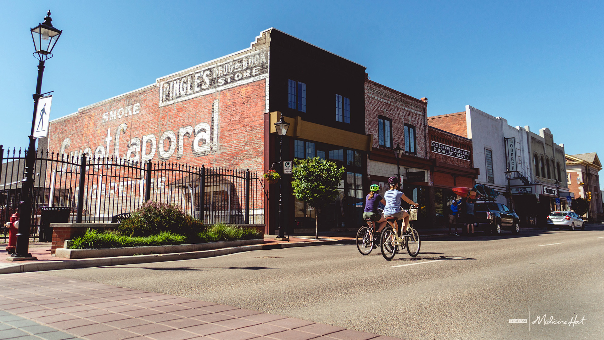 Zoom-Downown Biking-Medicine Hat