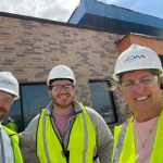 Board Members tour the new YMCA at Gretna Crossing Park opening Fall 2023