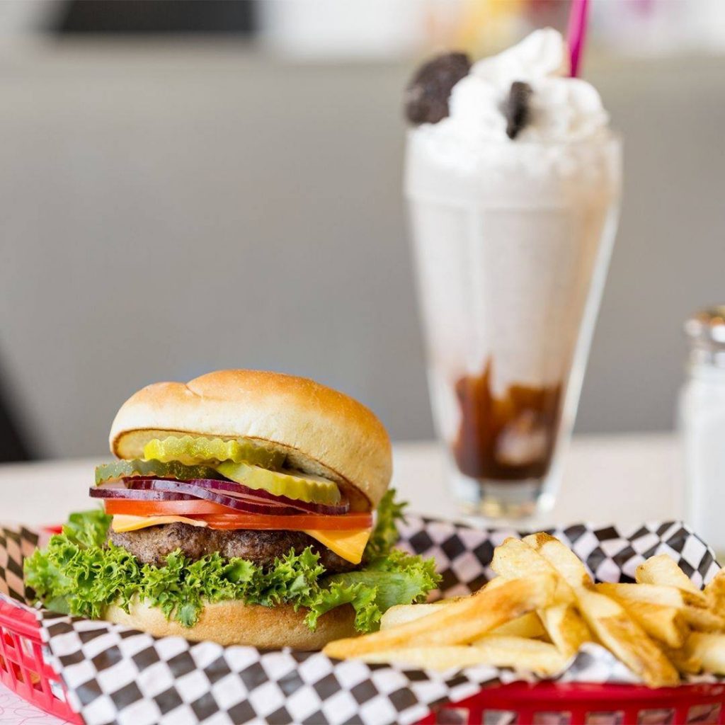 pennys burger and milkshake