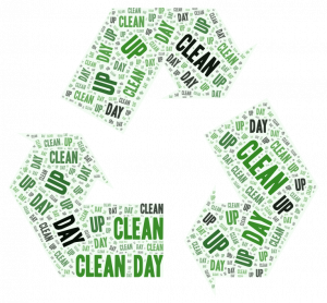 Clean up day word collage darker