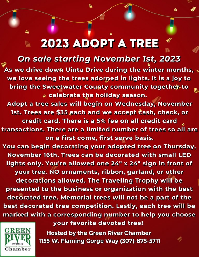 Adopt a Tree Green River Chamber of Commerce