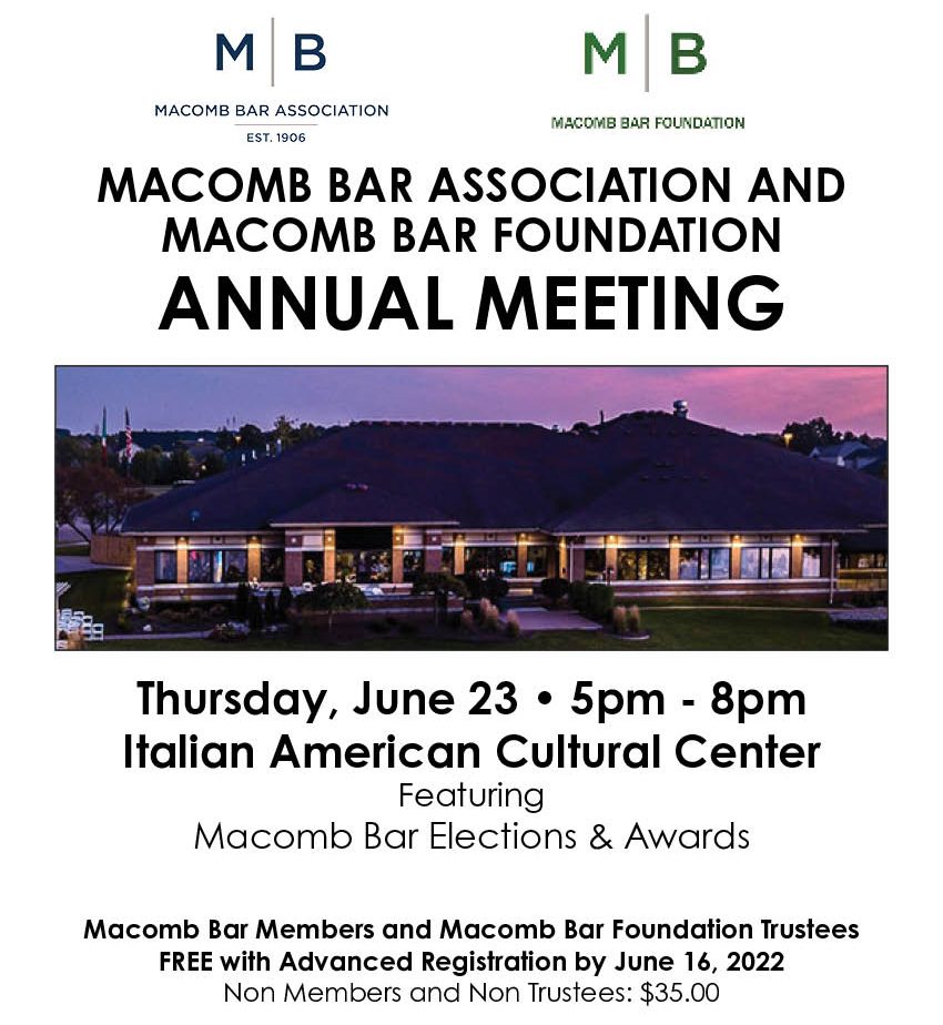 Annual Meeting - RSVP Required
