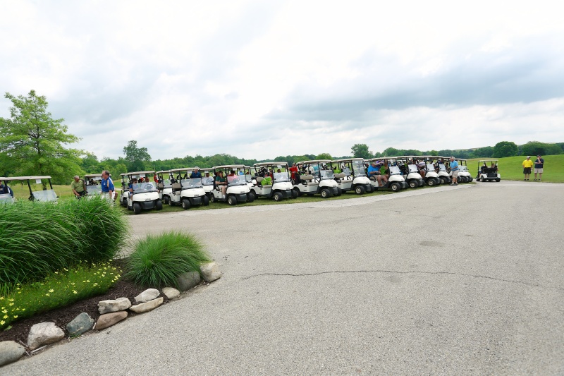 Golfers at the Danville Chamber Golf Outing at Twin Bridges Golf Club