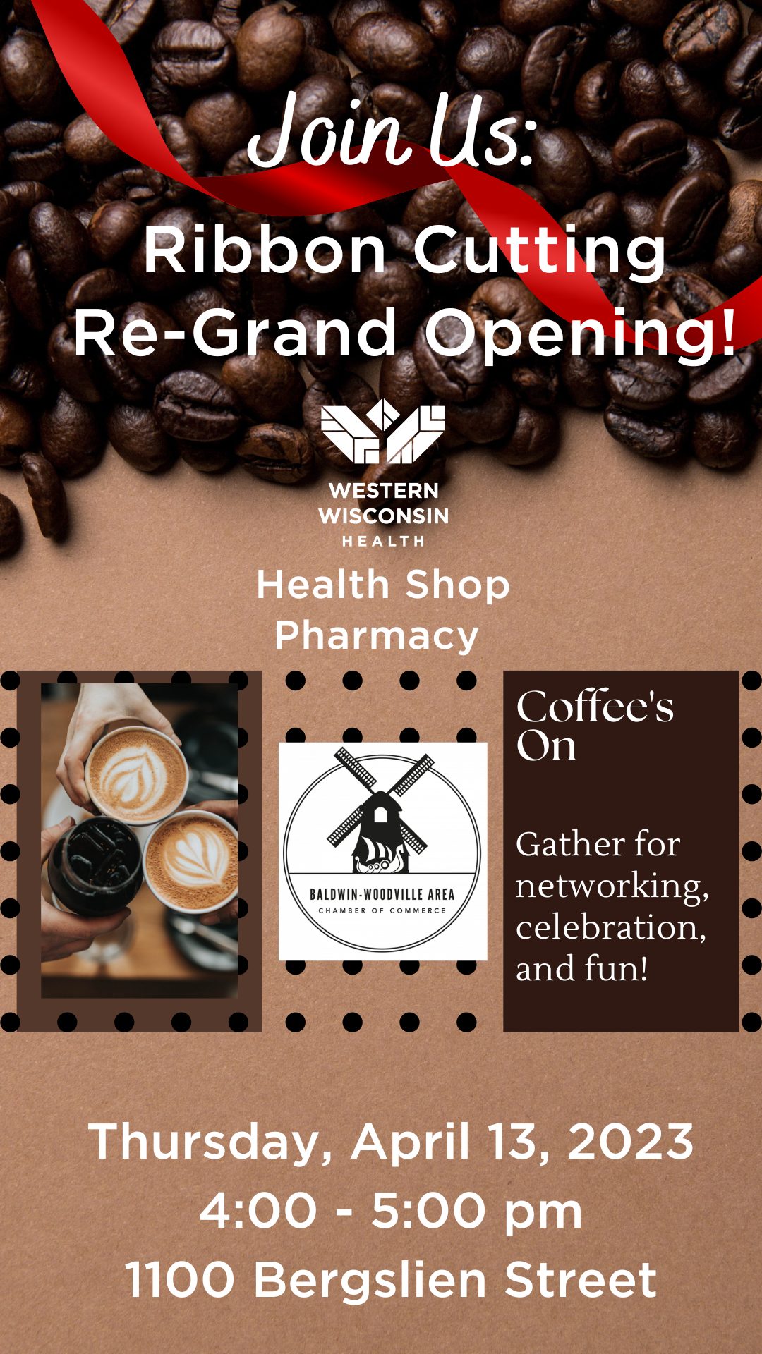 WWH Health Shop Pharmacy Re-Grand Opening ribbon cutting